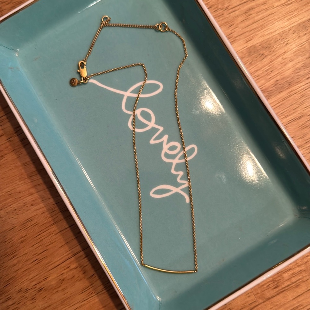 Madewell bar necklace